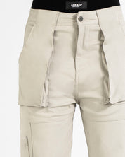 Pantalón Drill Fuelles - Beige