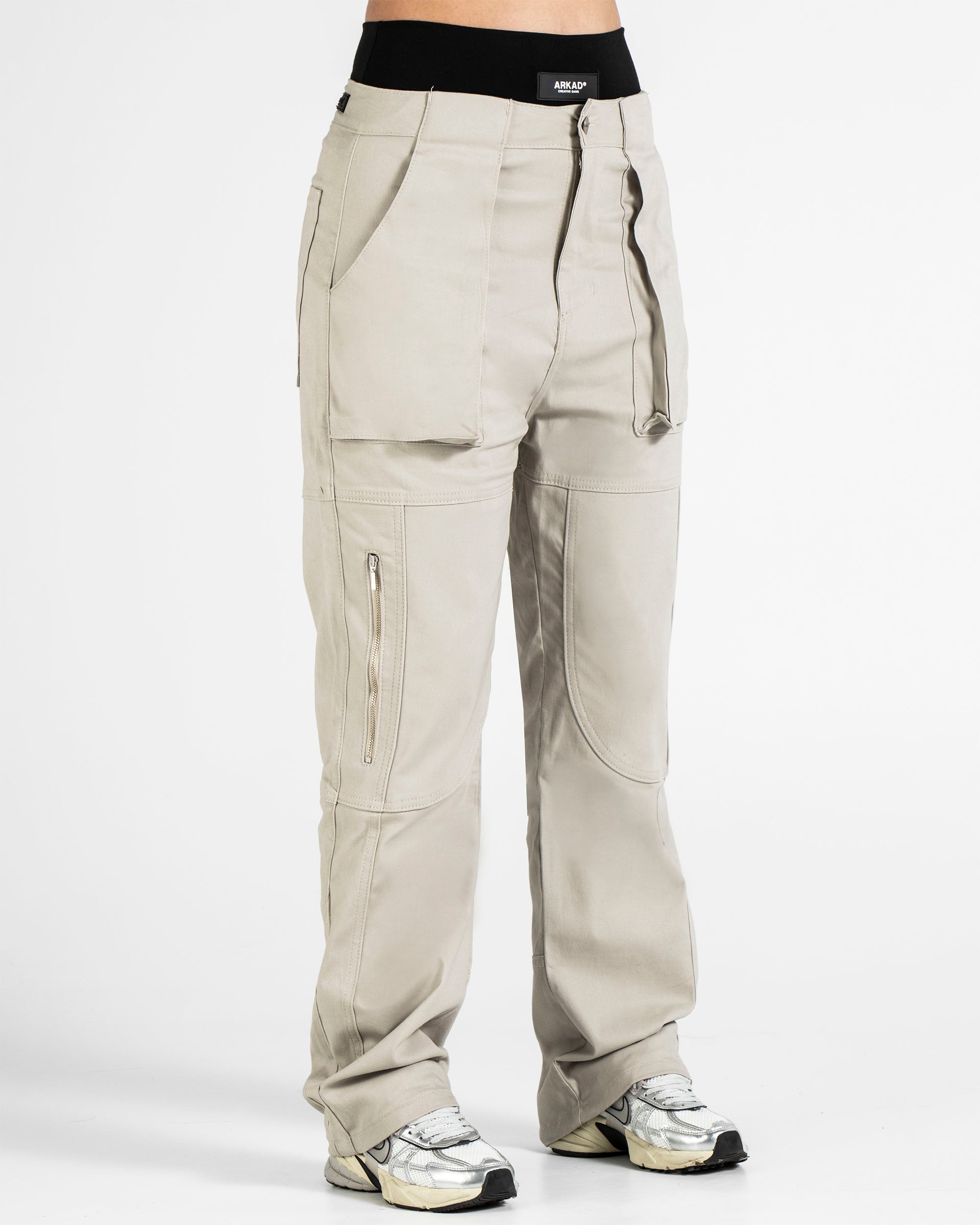 Pantalón Drill Fuelles - Beige