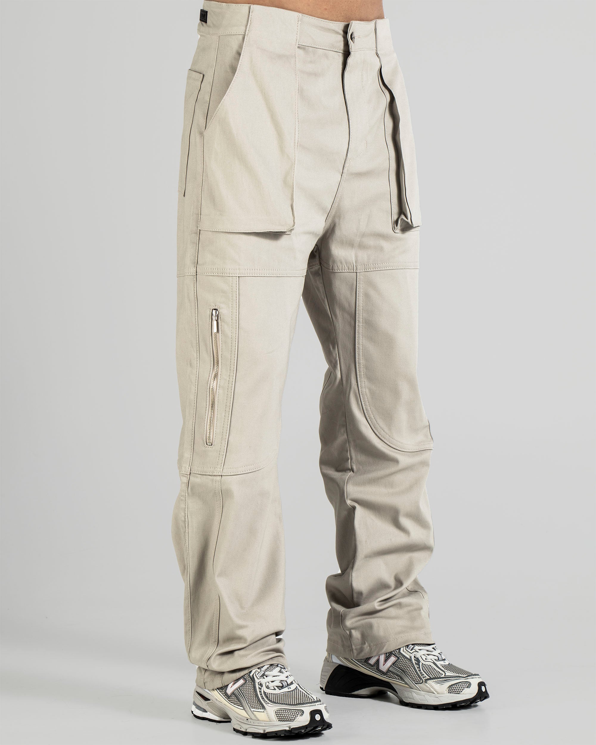 Pantalón Drill Fuelles - Beige