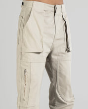 Pantalón Drill Fuelles - Beige