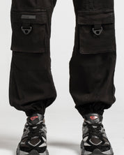 Pantalon Jogger con Herrajes - Negro