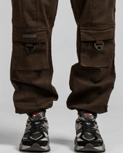 Pantalon Jogger con Herrajes - Cafe