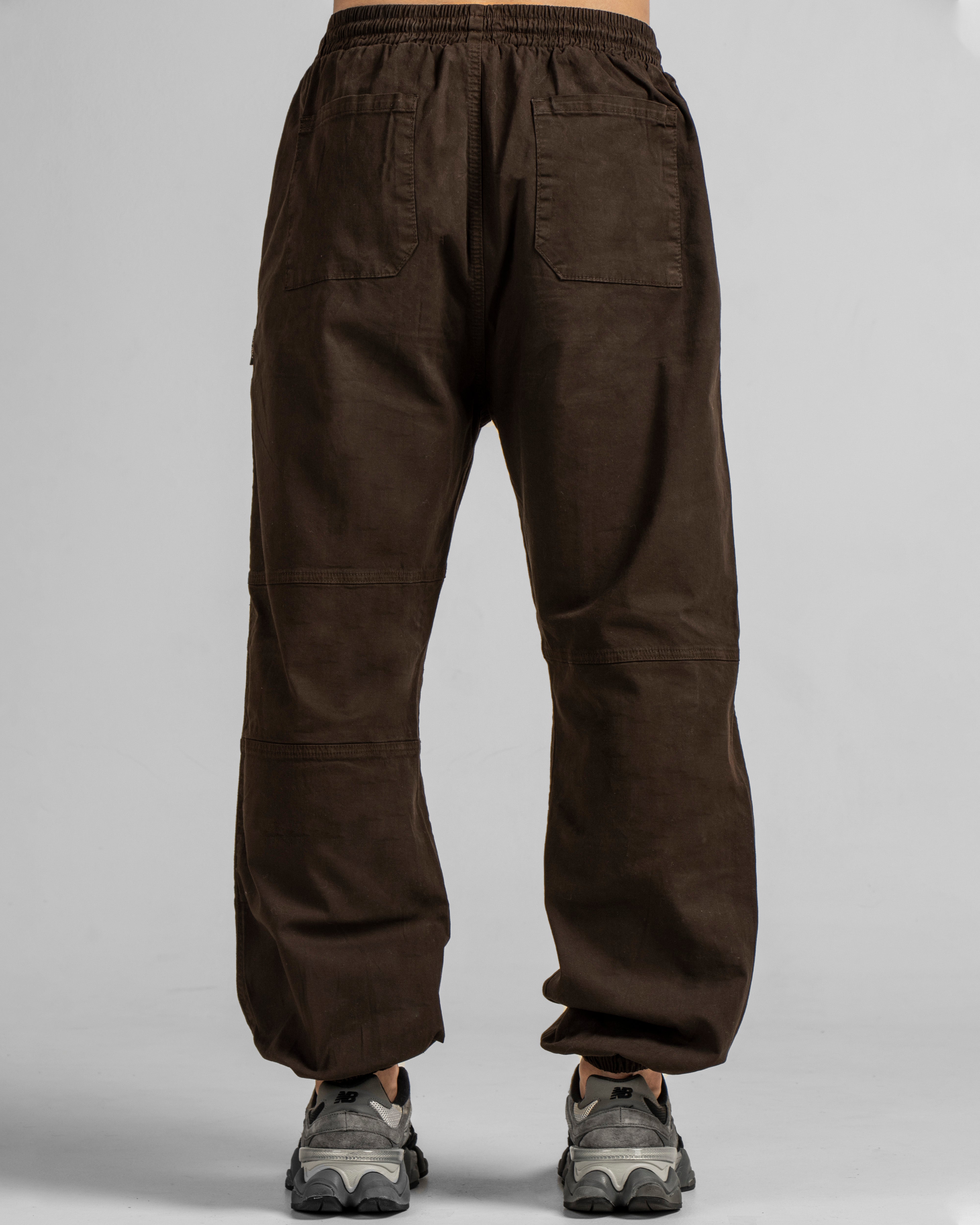 Pantalon Jogger con Herrajes - Cafe