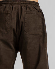 Pantalon Jogger con Herrajes - Cafe