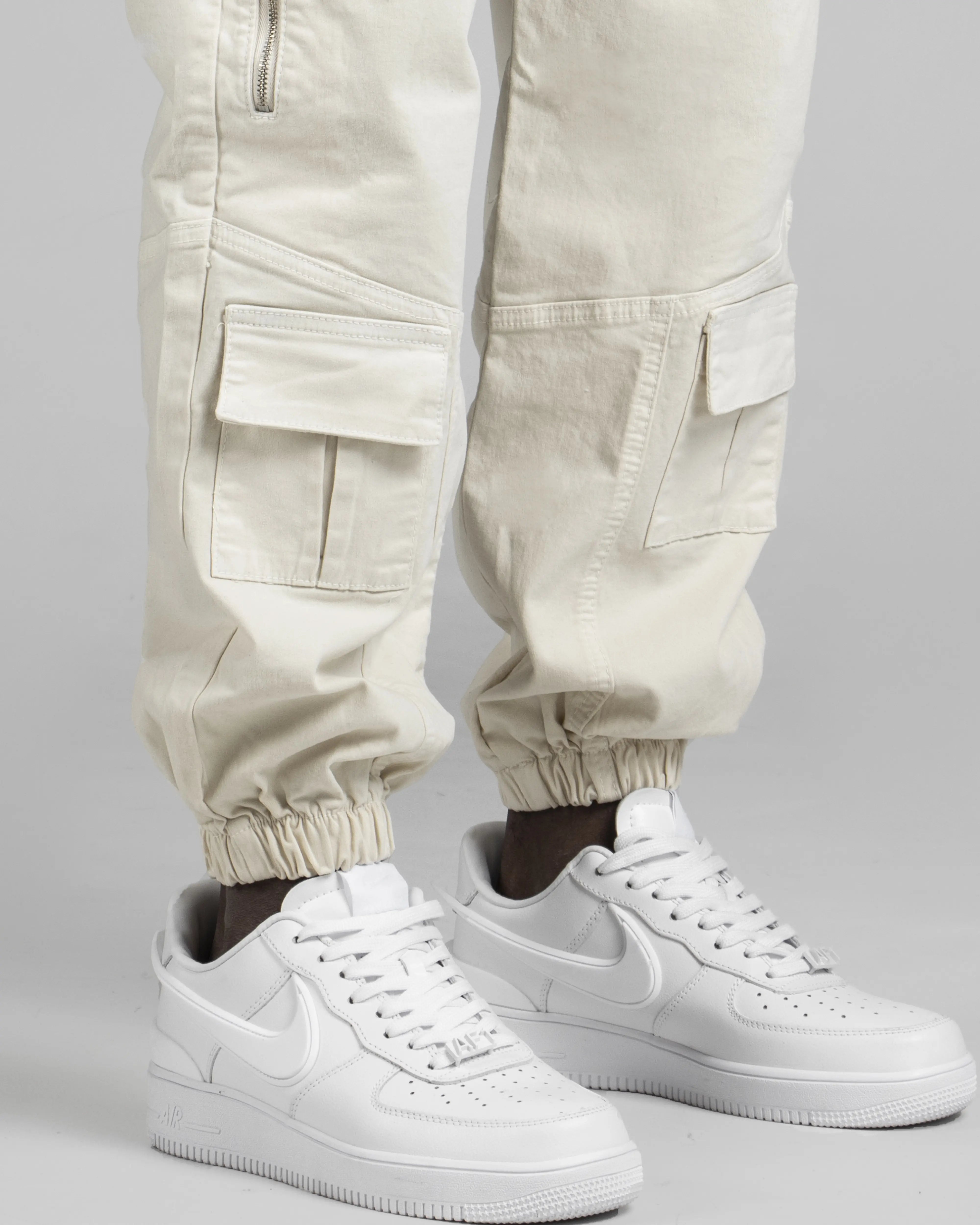 Pantalón Jogger Cierres - Beige