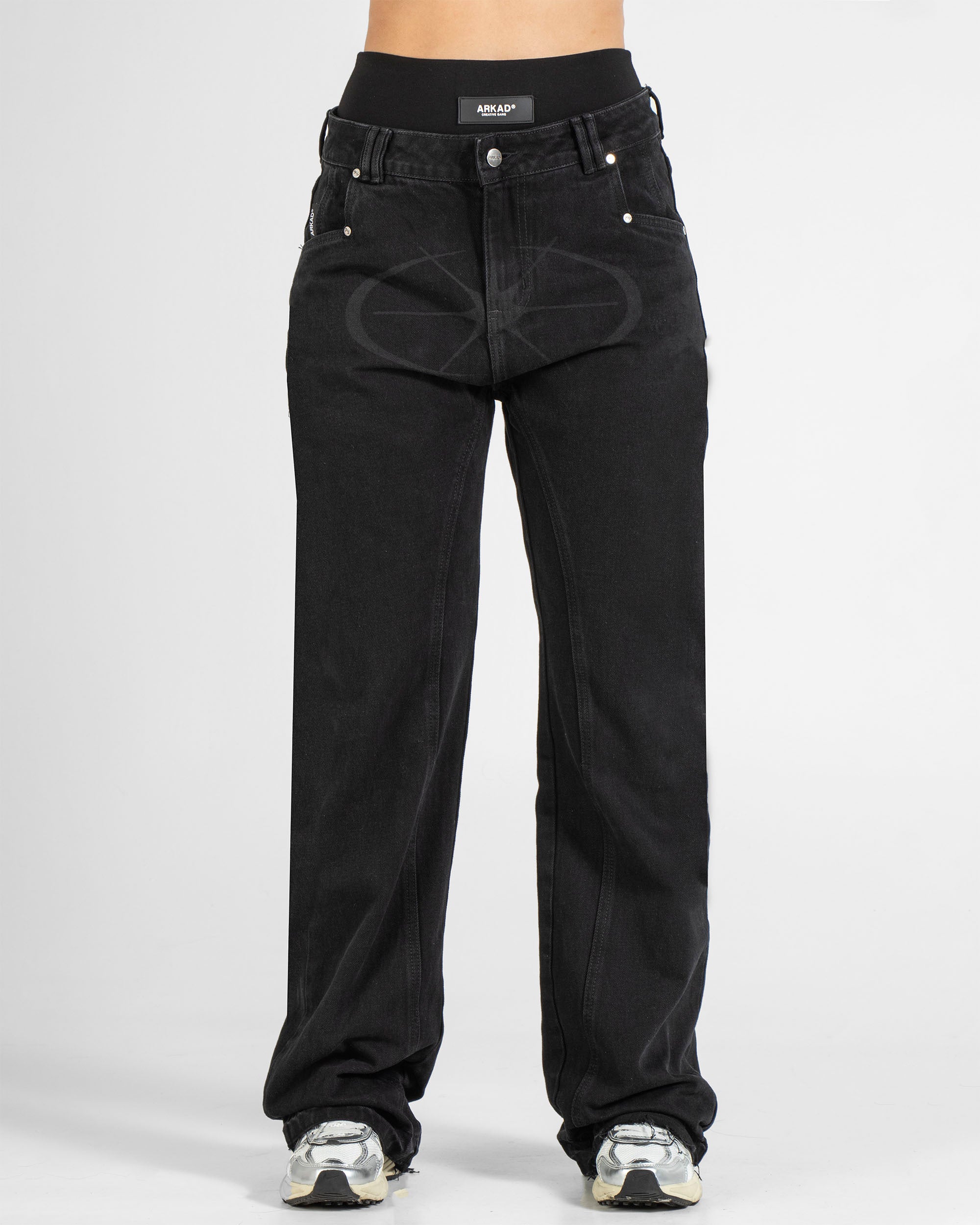 Denim Pant Negro Laser