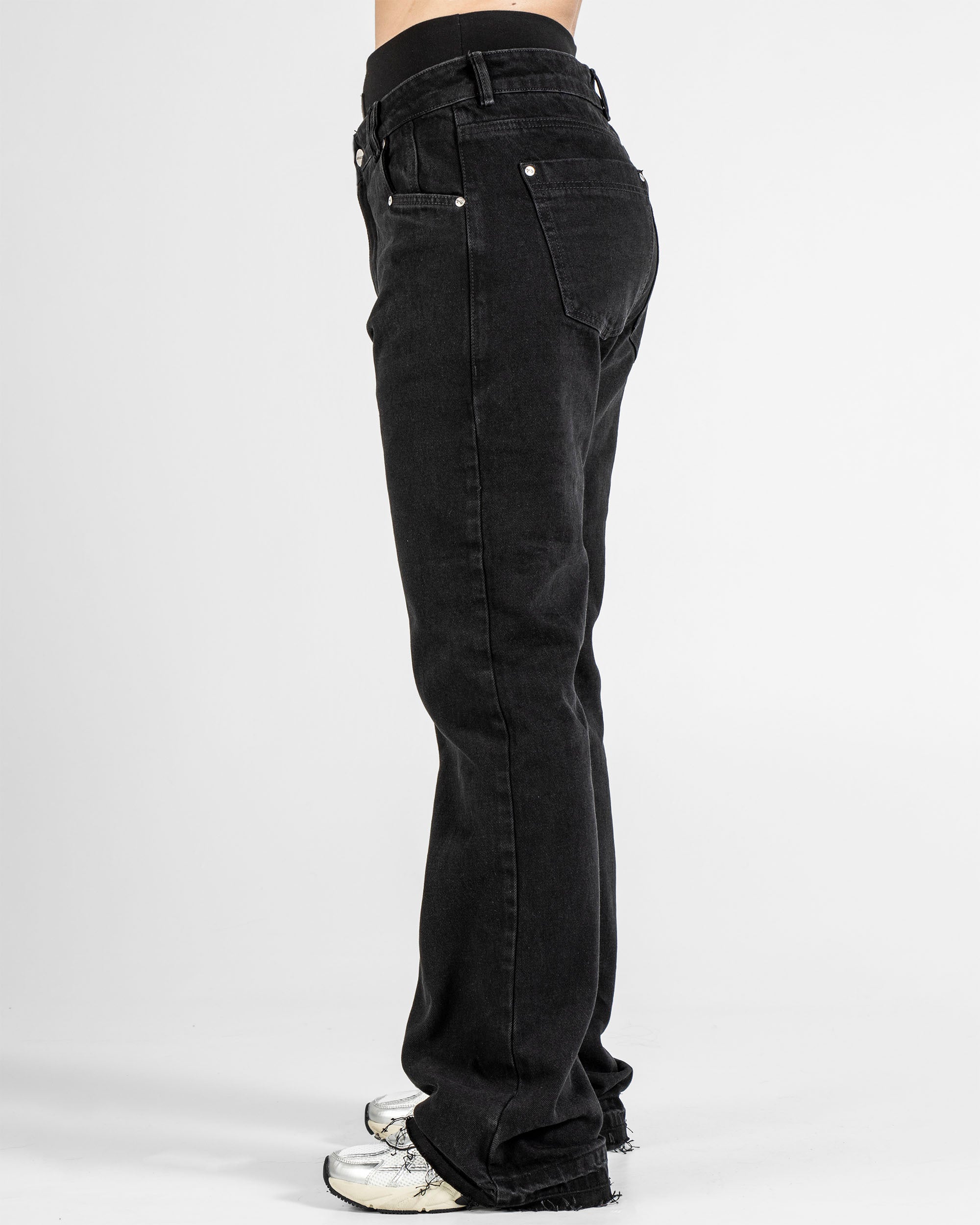 Denim Pant Negro Laser