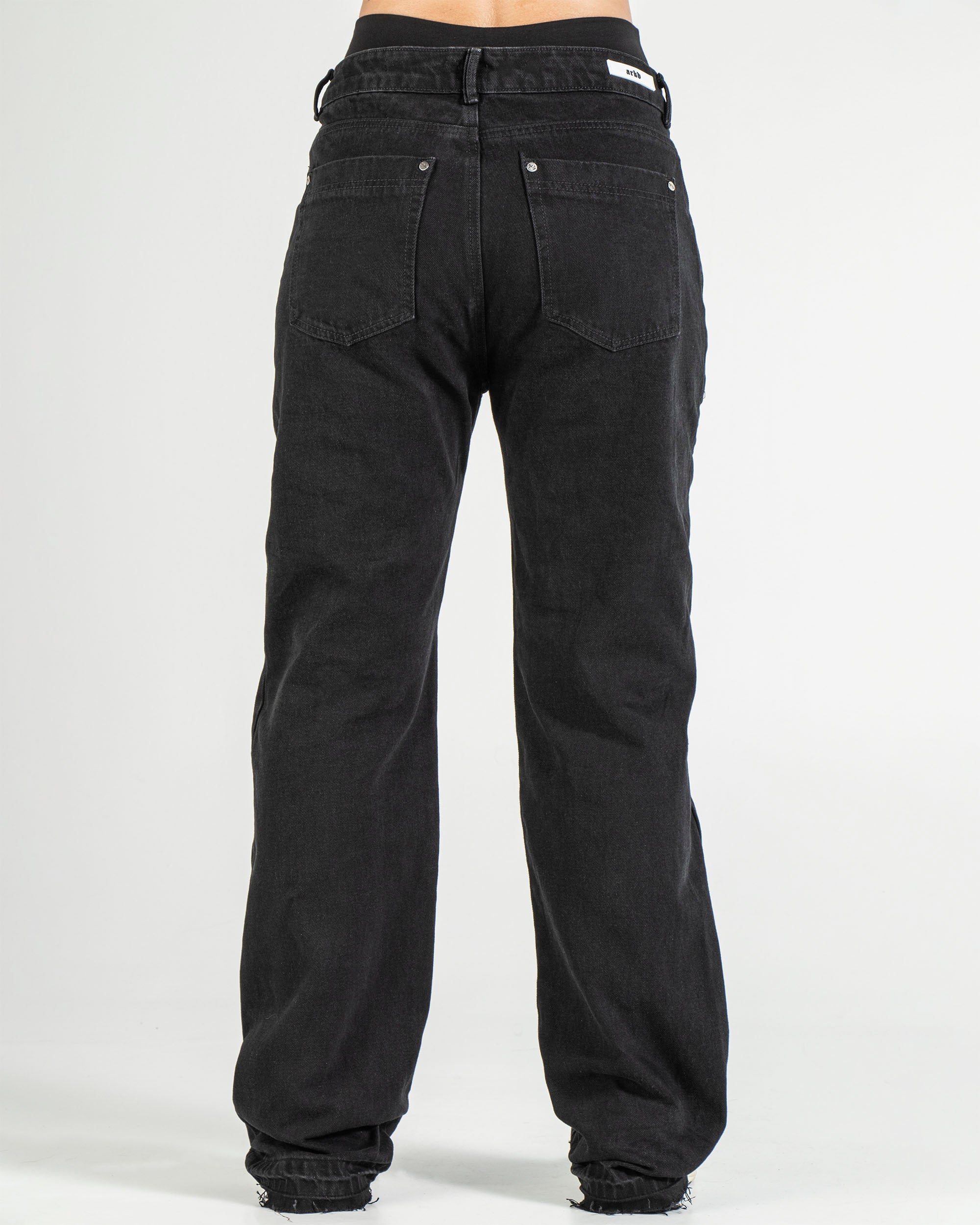 Denim Pant Negro Laser