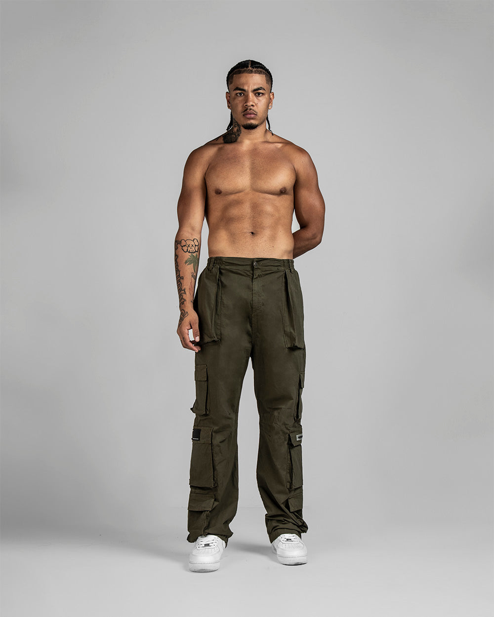 Pantalon Cargo Drill Liviano Fuelles - Verde