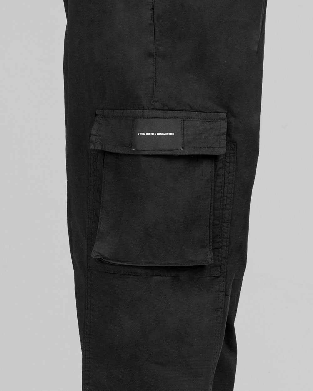 Pantalo Cargo Drill Liviano Dos Bolsillos - Negro