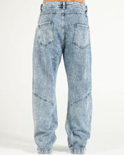 Denim Pant Cargo Azul