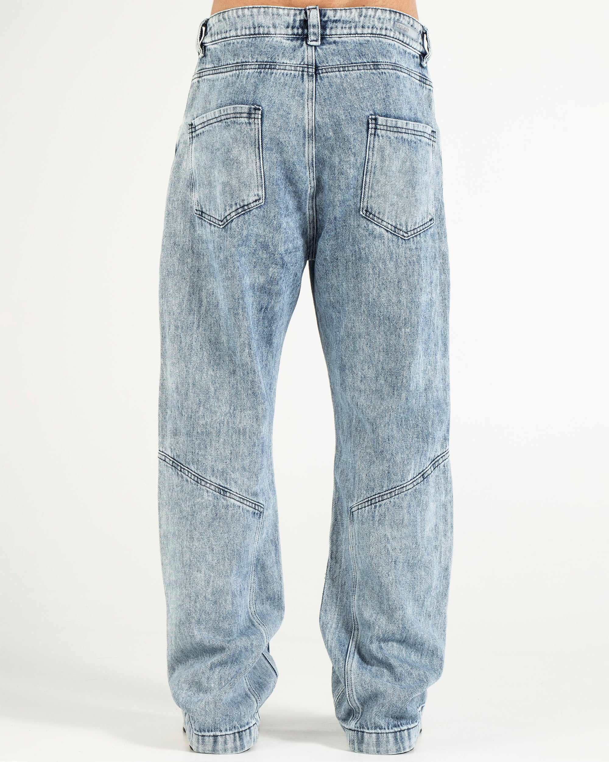 Denim Pant Cargo Azul