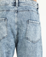 Denim Pant Cargo Azul