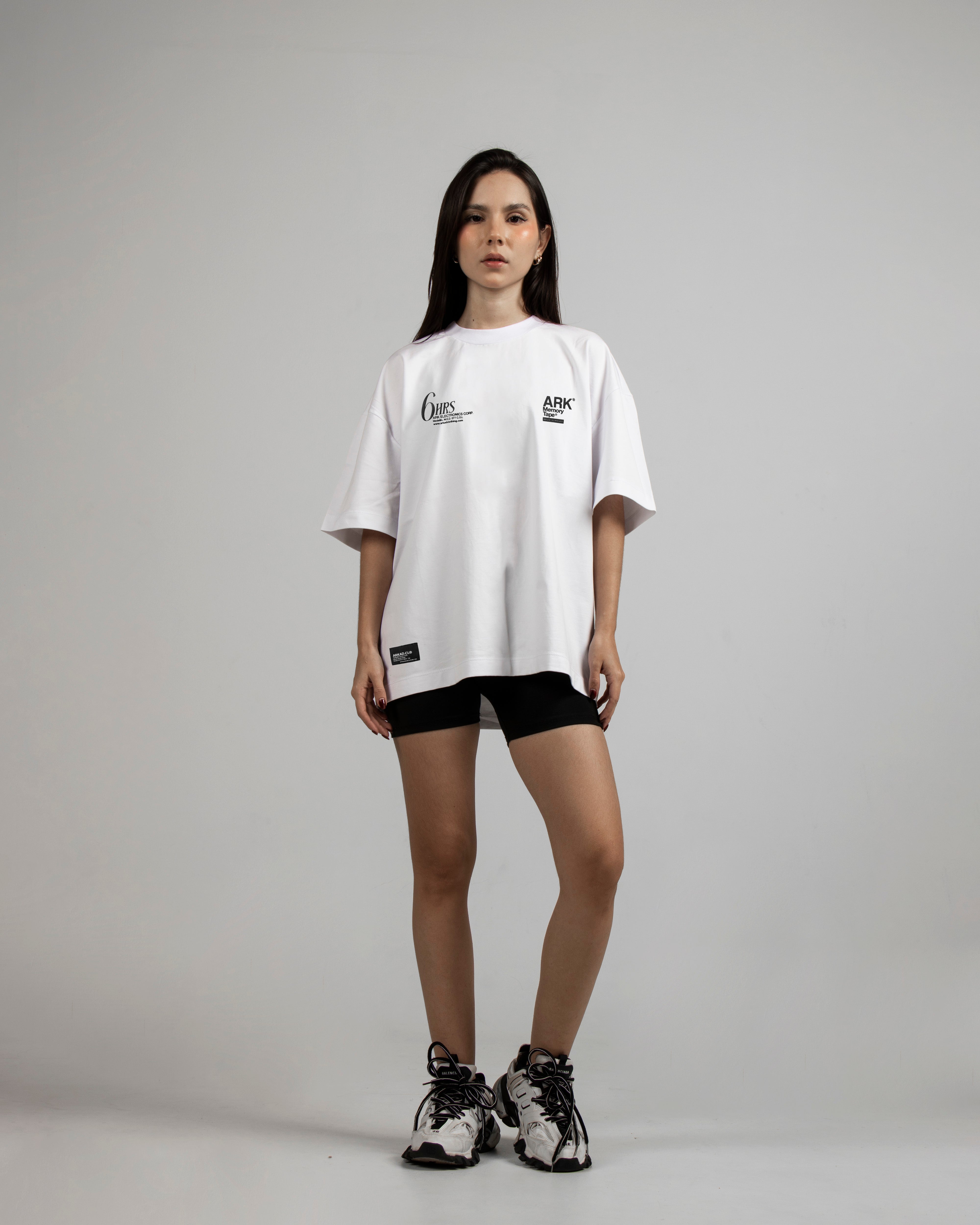 Tshirt Memory Tape Flor - Blanca