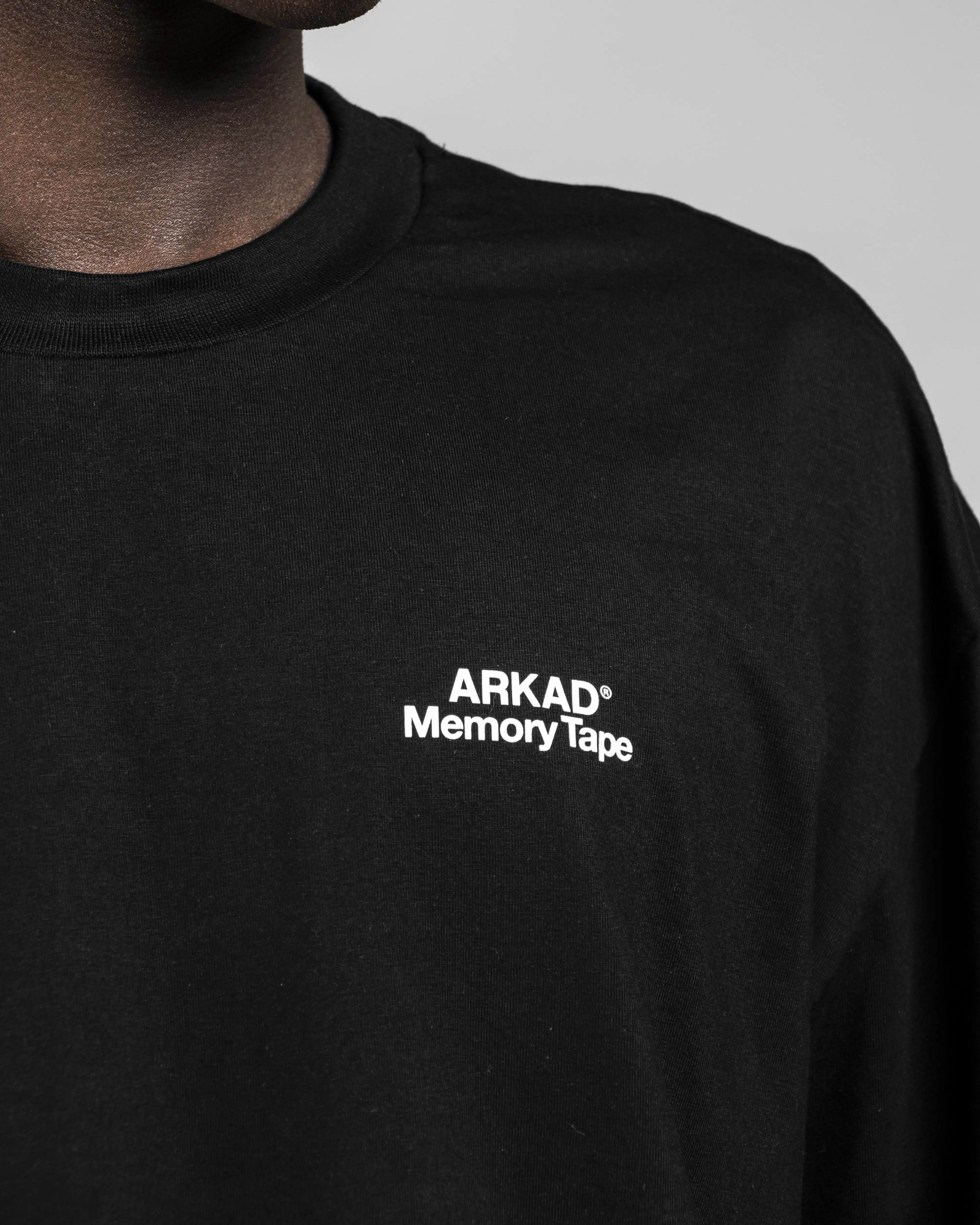 Tshirt Memory Tape Text - Negra