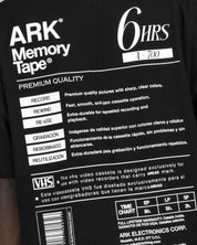 Tshirt Memory Tape Text - Negra