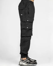 Pantalón Jogger Negro Broches