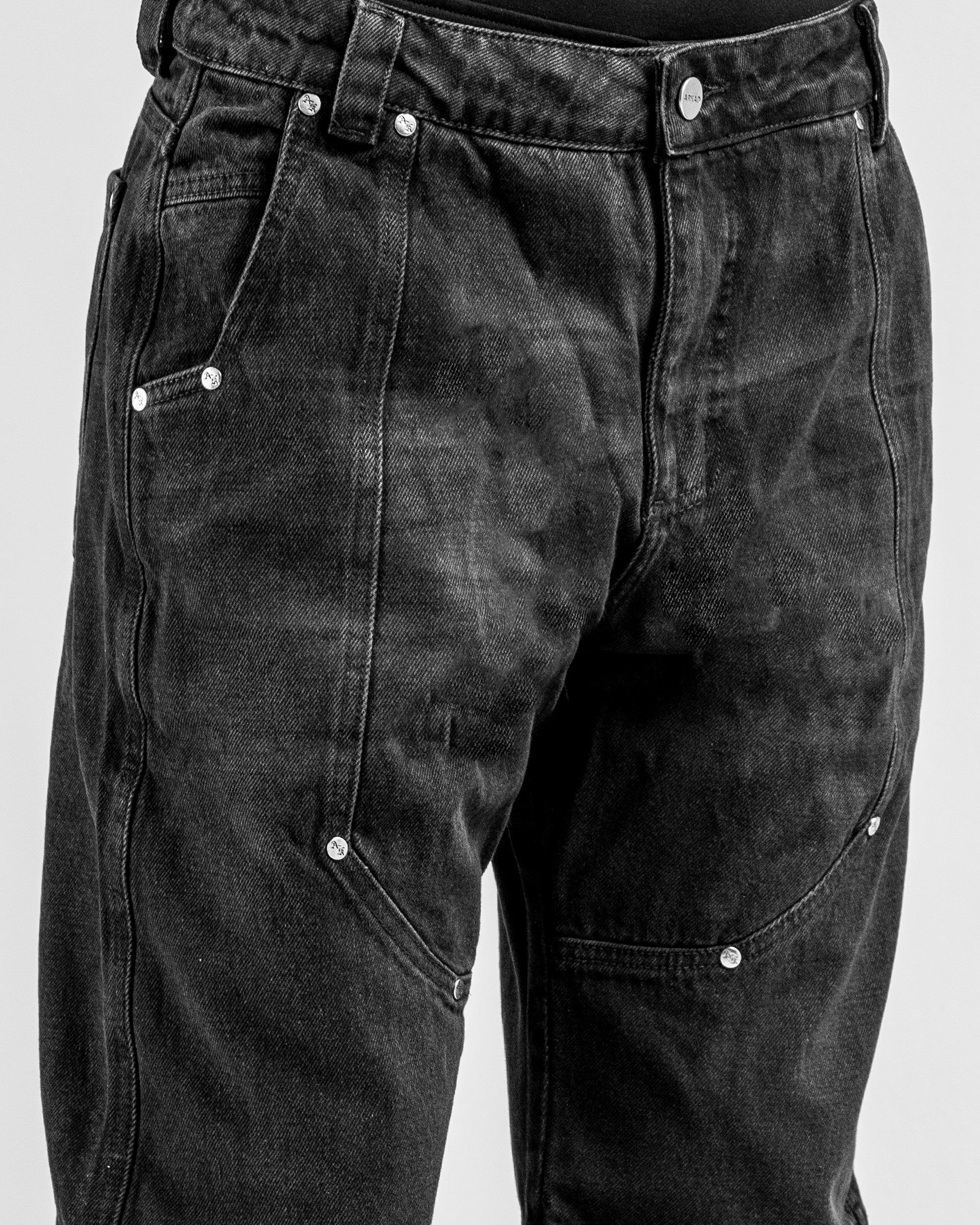 Denim Pant Remaches Negro