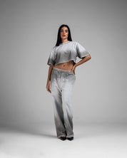 Crop Shirt Washed Gris Iluminaciones AK ST