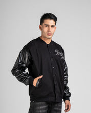 Varsity Jacket Negra