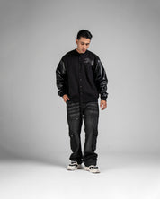 Varsity Jacket Negra