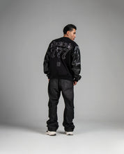 Varsity Jacket Negra