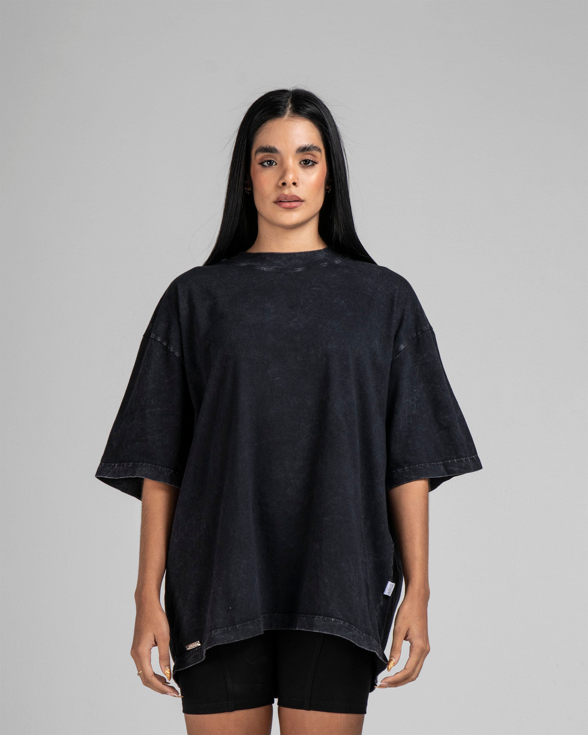 Washed Tshirt Negra