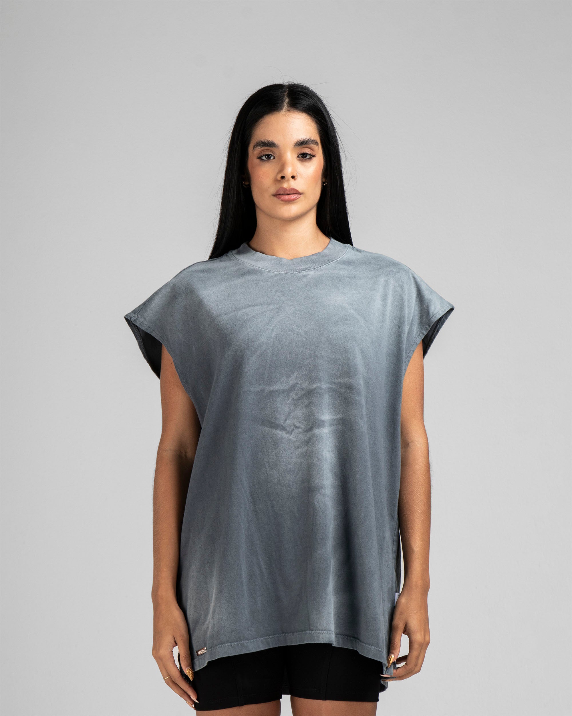 Tank Shirt Washed Gris Iluminaciones