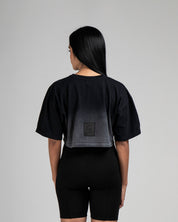 Classic Washed Crop Shirt Negra Iluminaciones