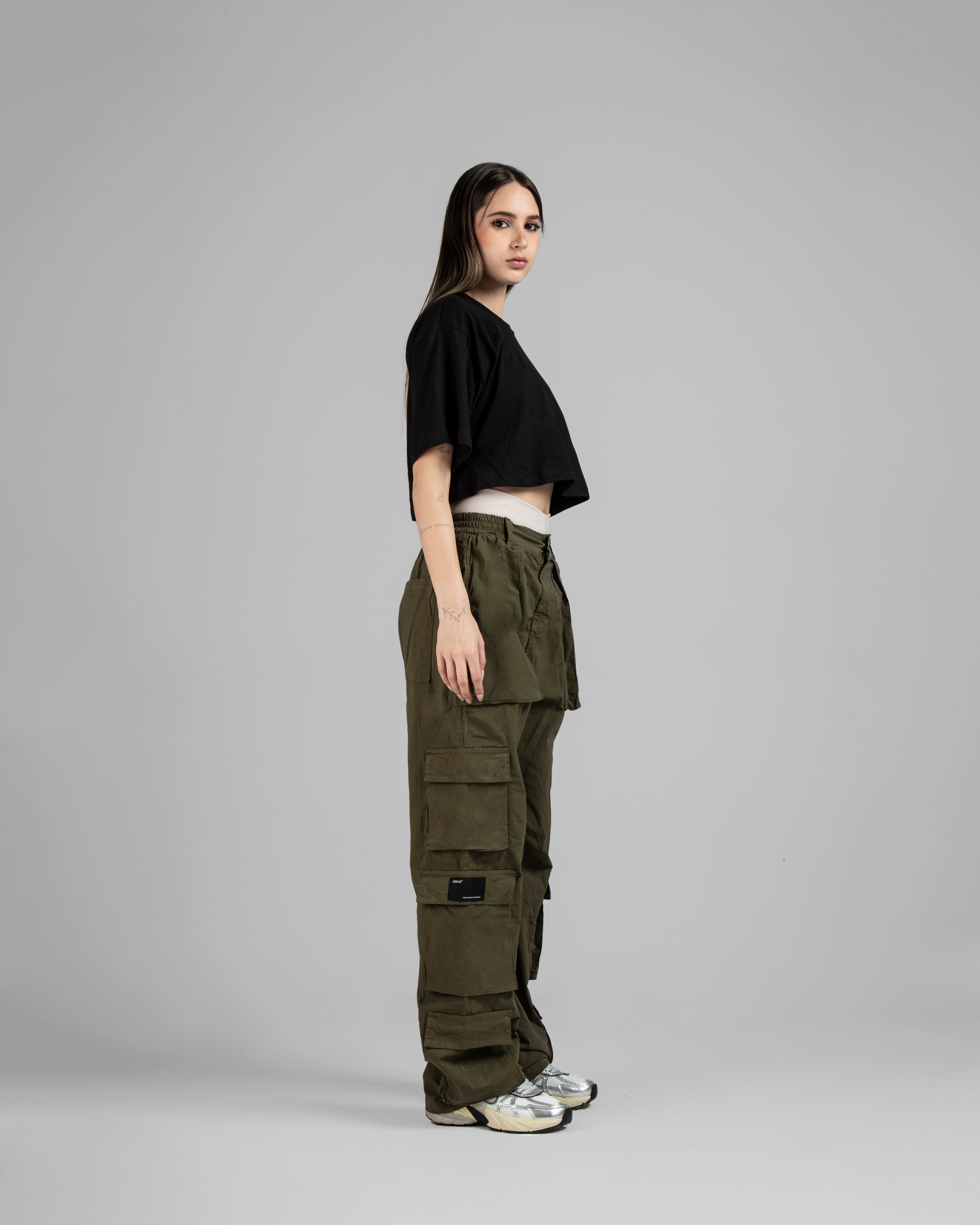 Pantalon Cargo Drill Liviano Fuelles - Verde