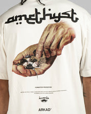 Tshirt Quartz Amethyst Manos Espalda - Bone