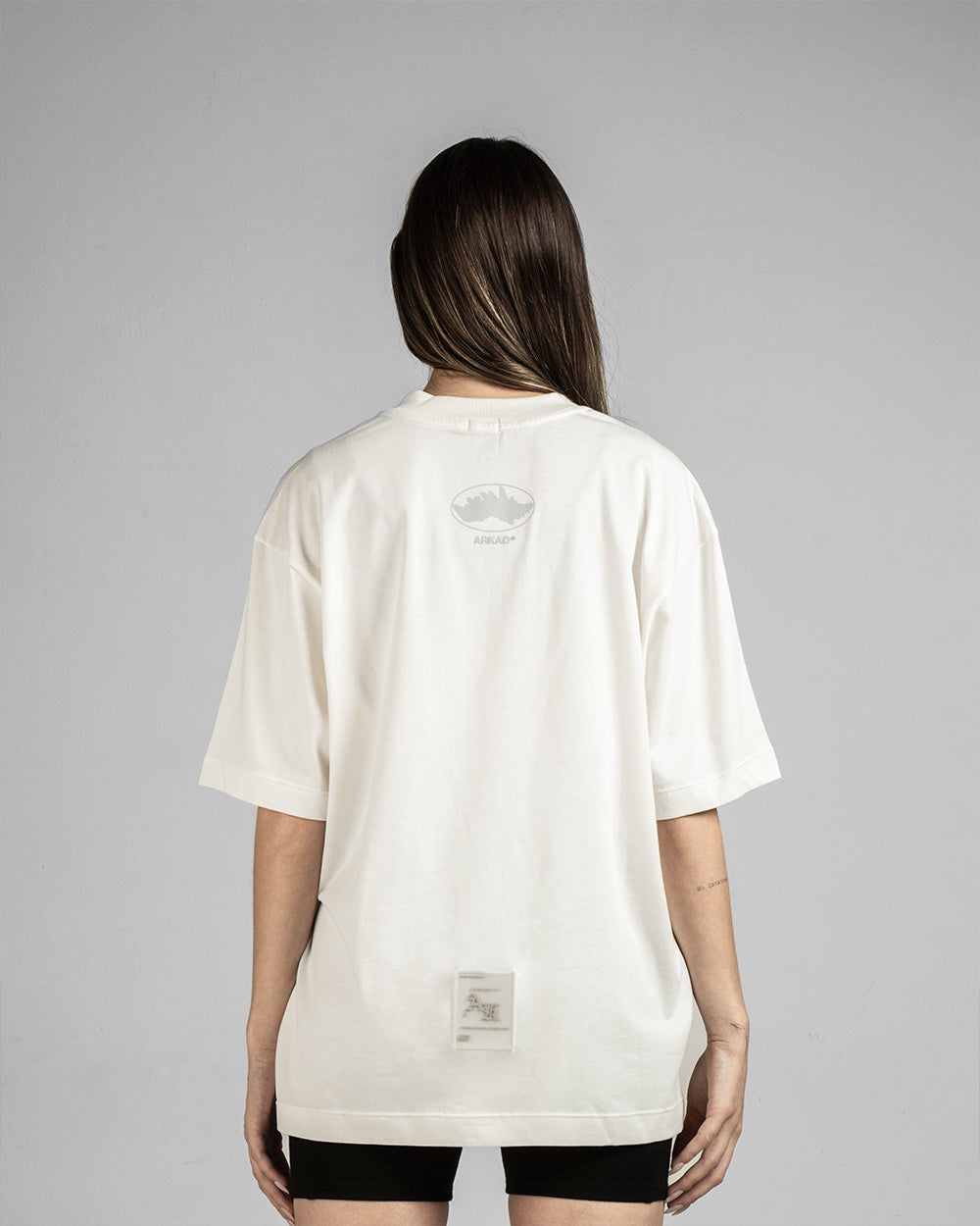 Tshirt Quartz Texto Gris - Bone