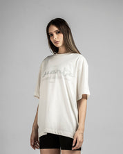 Tshirt Quartz Texto Gris - Bone