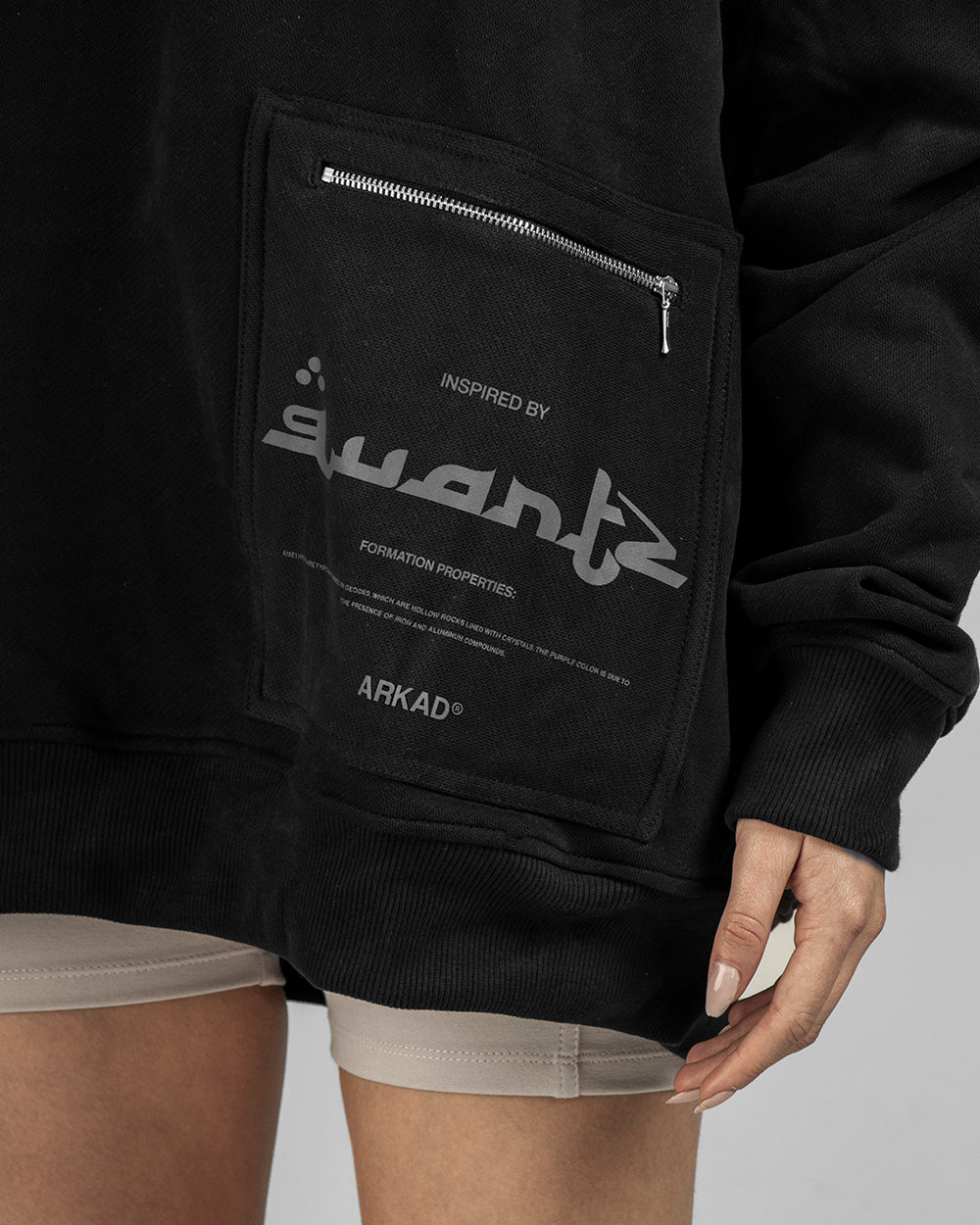 Hoodie Quartz Negro