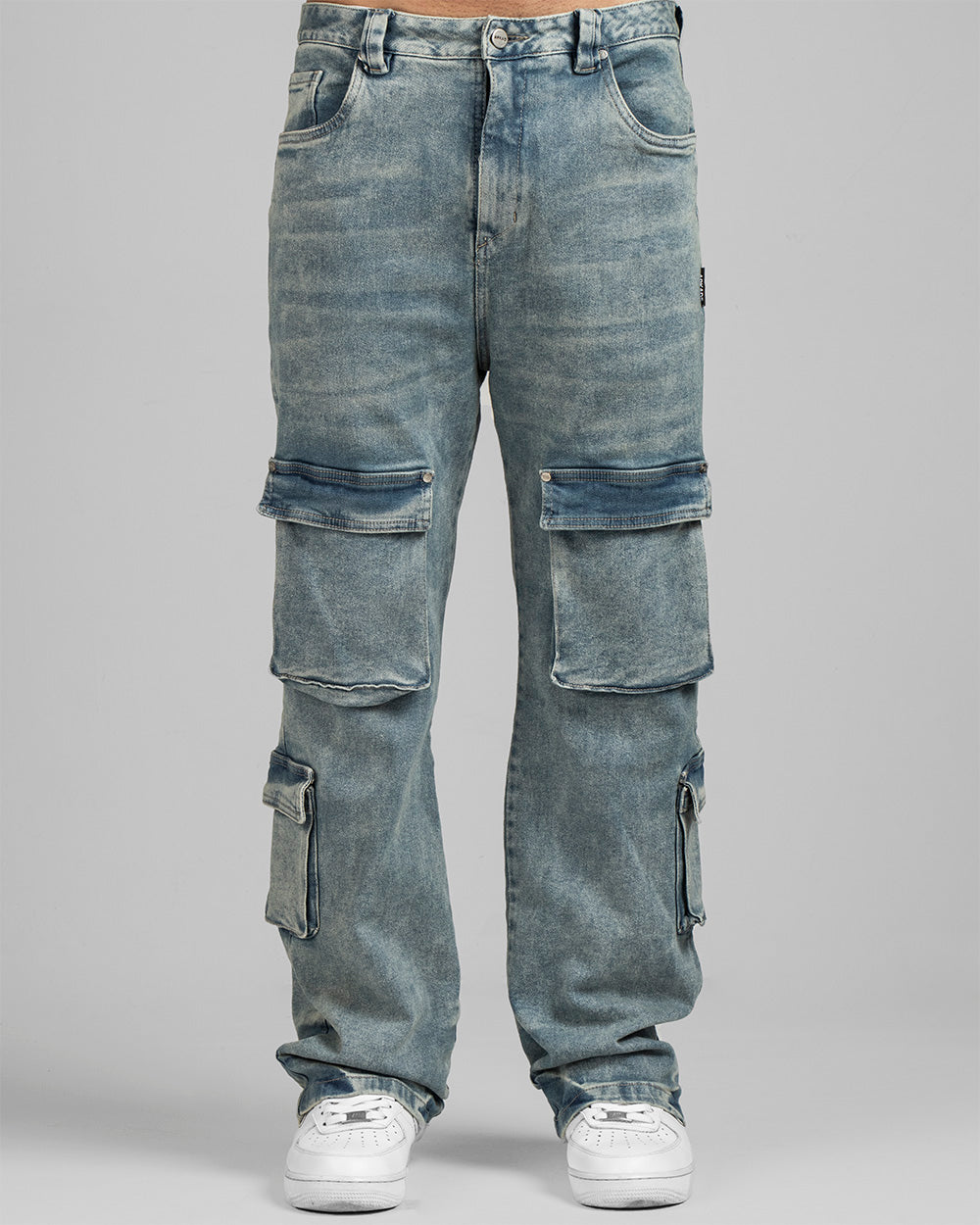 Pant Denim Cargo Azul