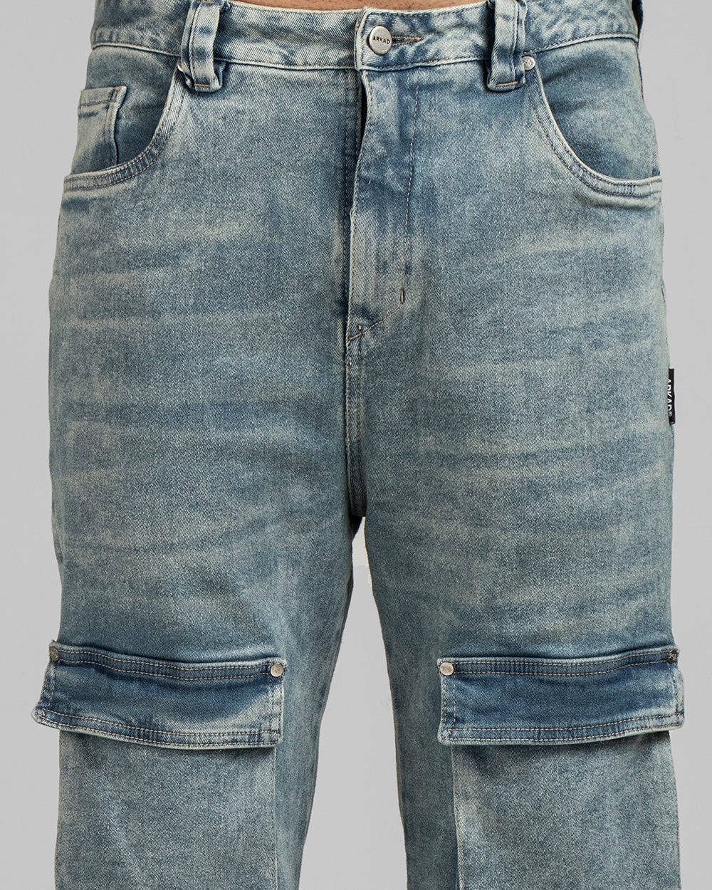 Pant Denim Cargo Azul