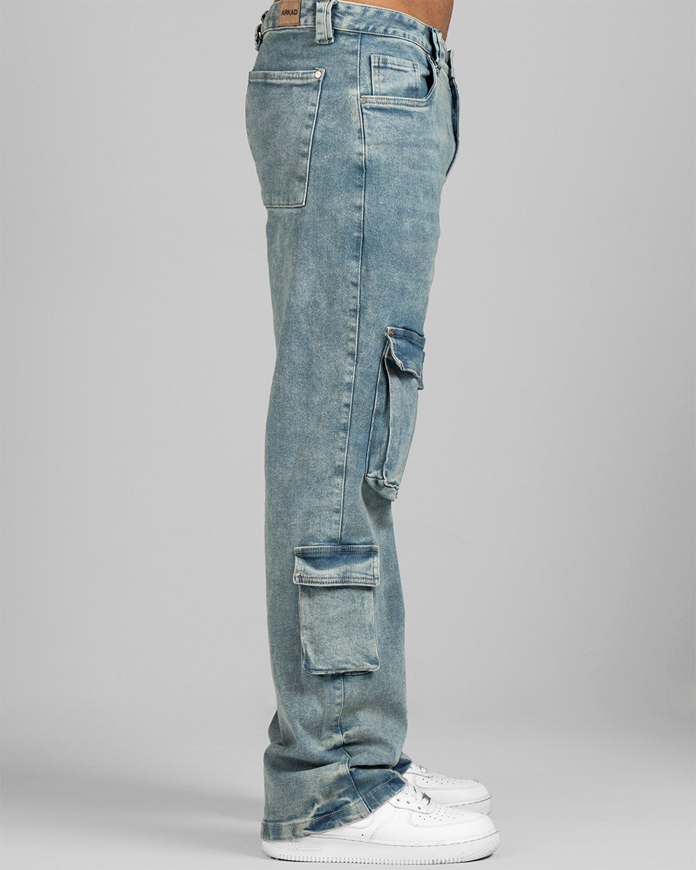 Pant Denim Cargo Azul