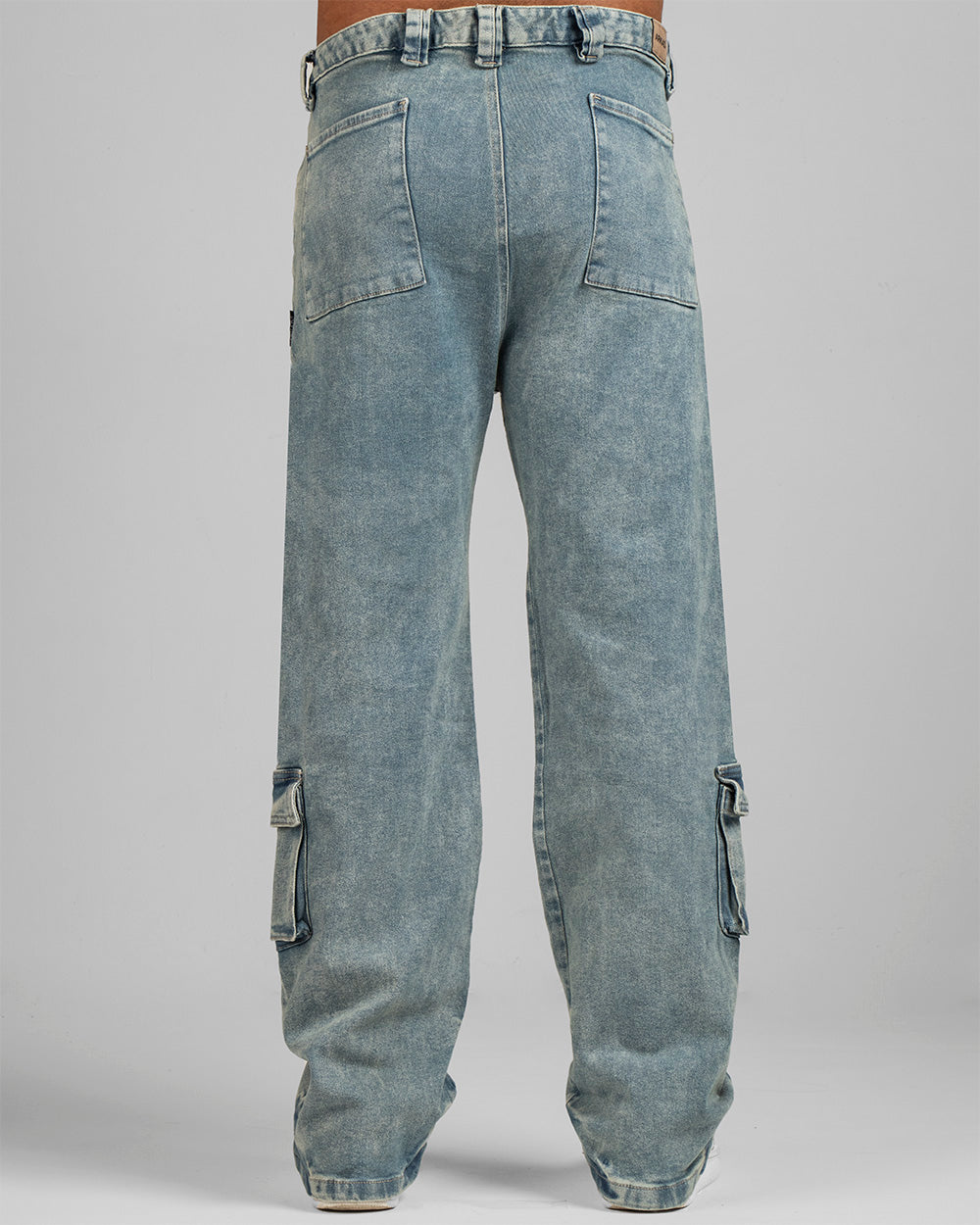 Pant Denim Cargo Azul