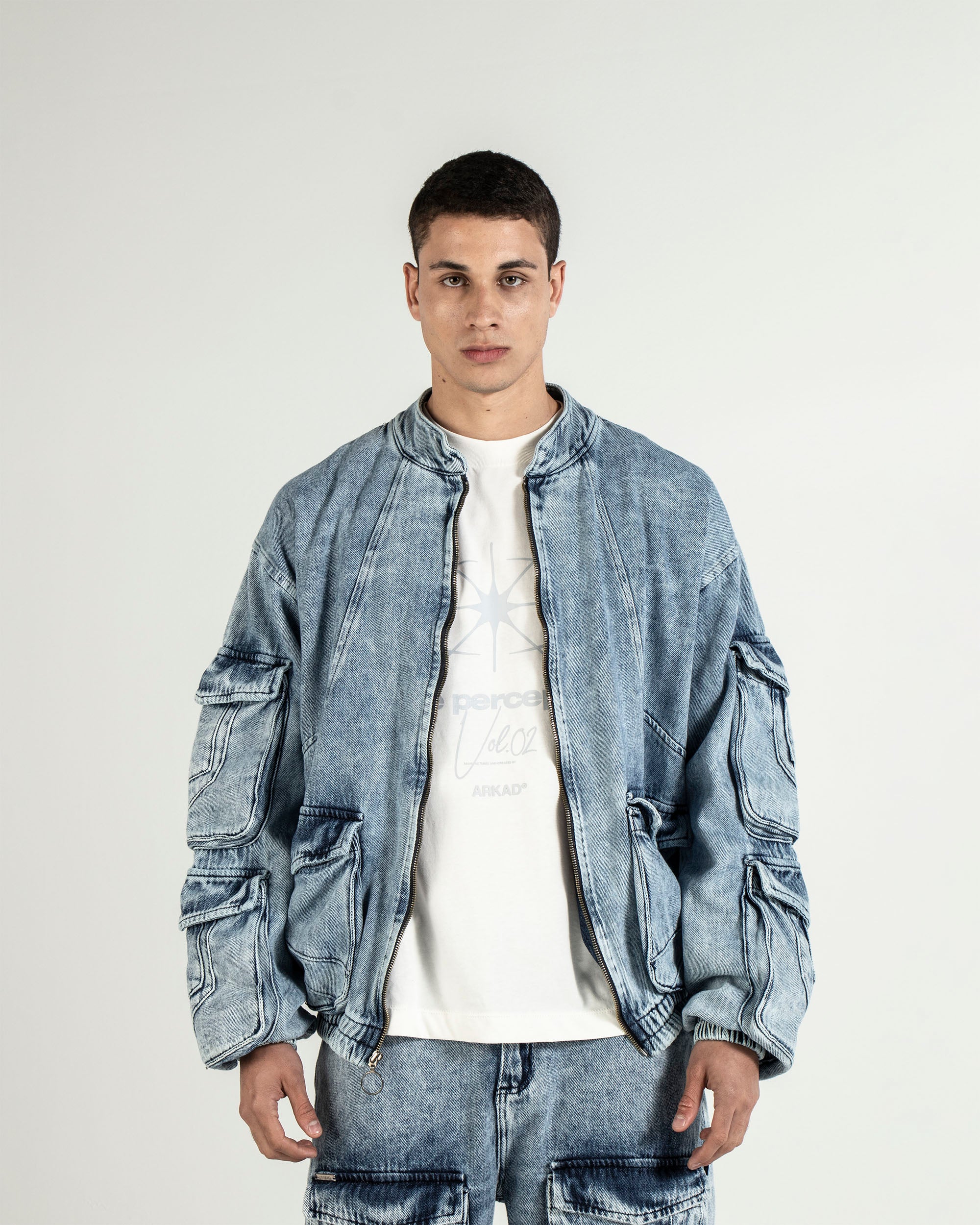 Denim Cargo Jacket