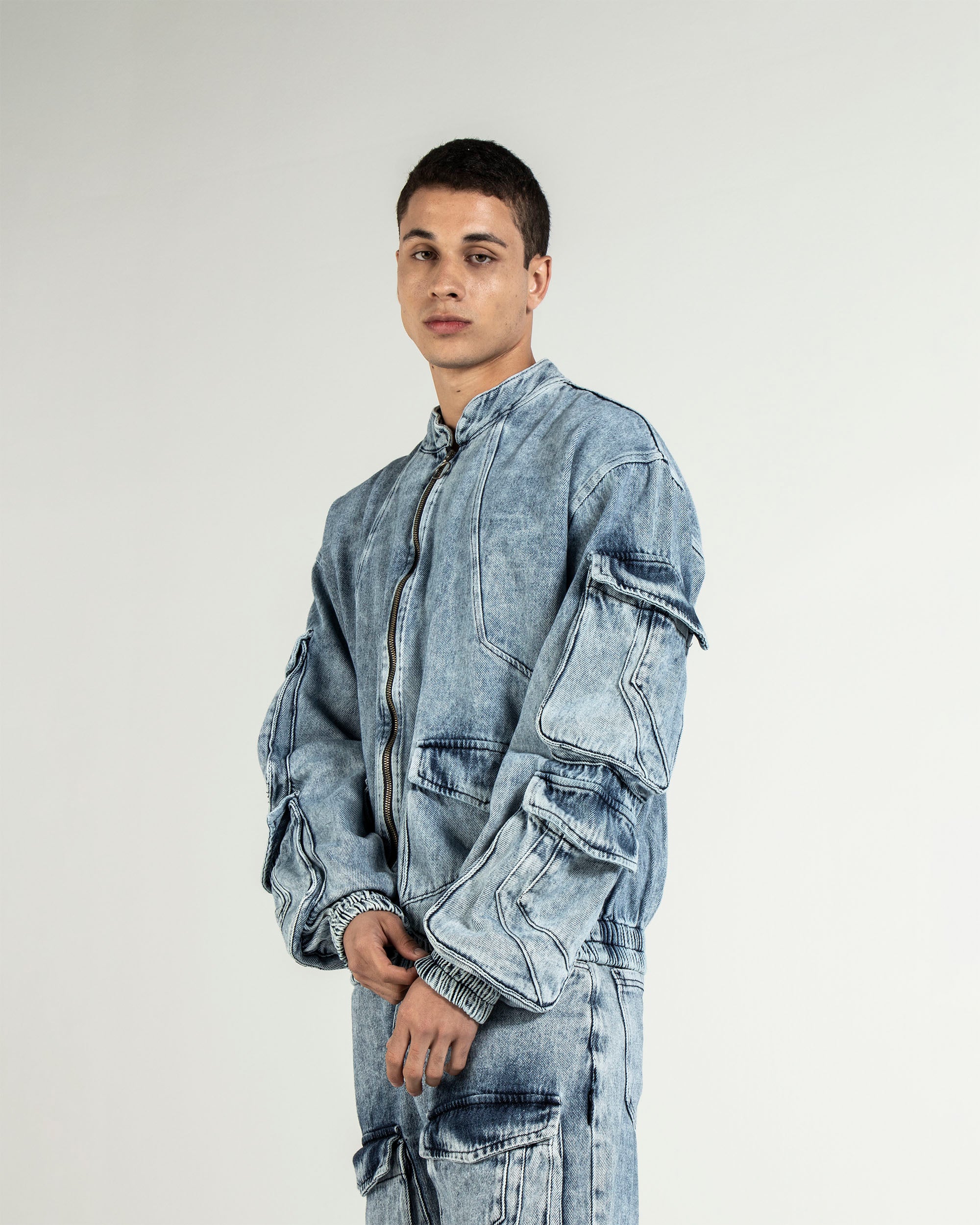 Denim Cargo Jacket