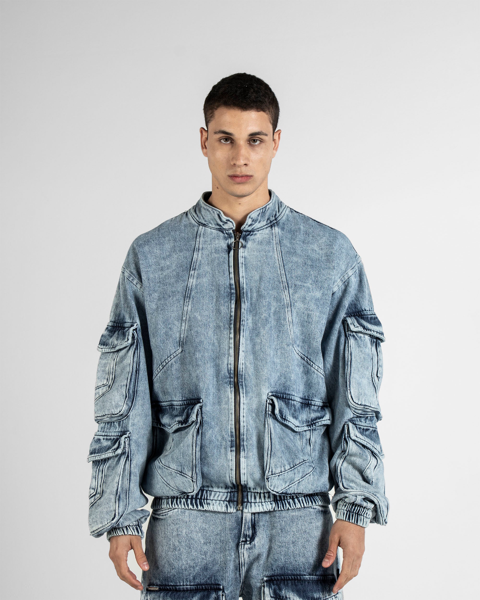 Denim Cargo Jacket