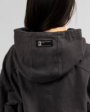 Hoodie Gris Oscuro Washed