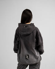 Hoodie Gris Oscuro Washed