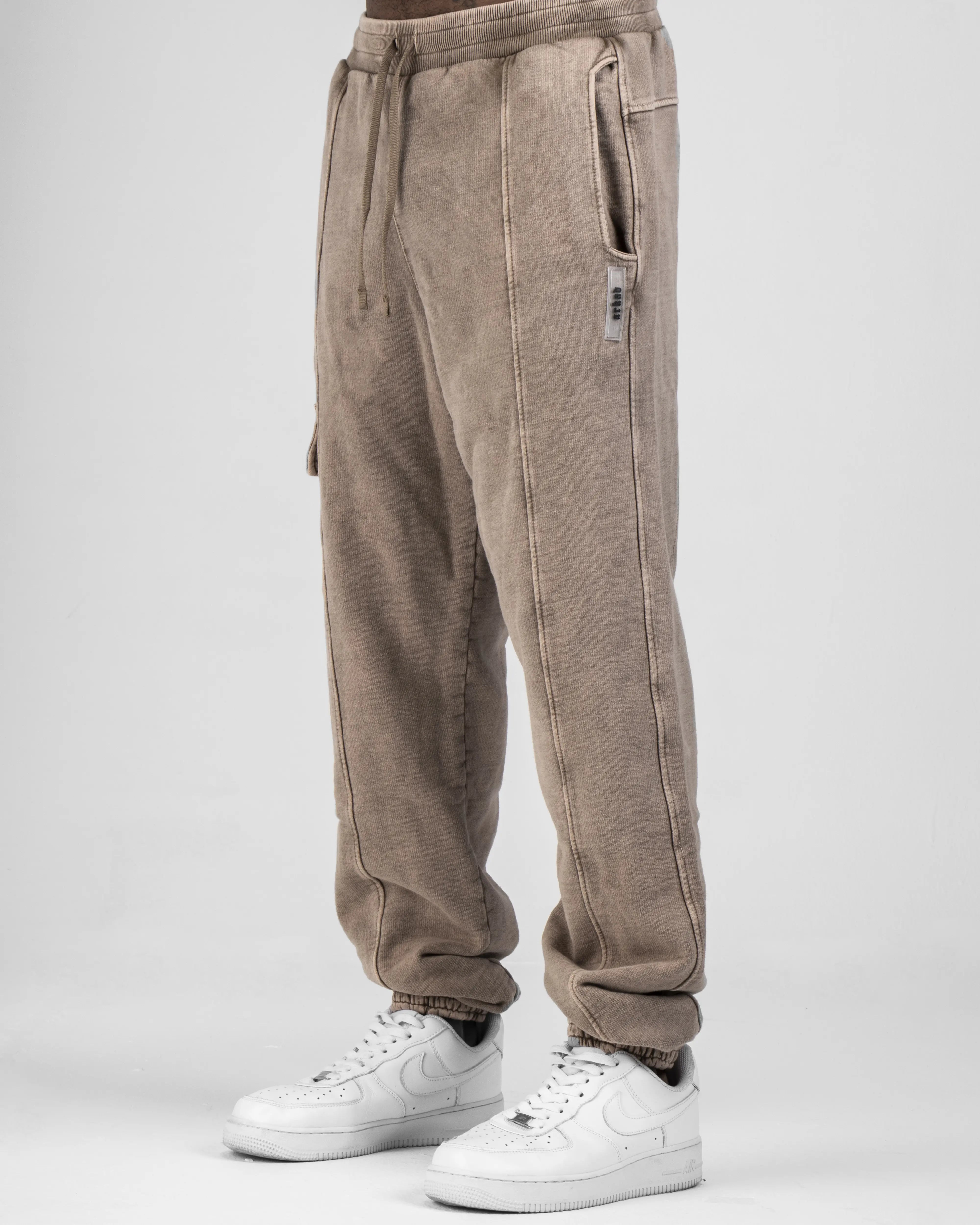 Sweatpant Acid Wash Taupe