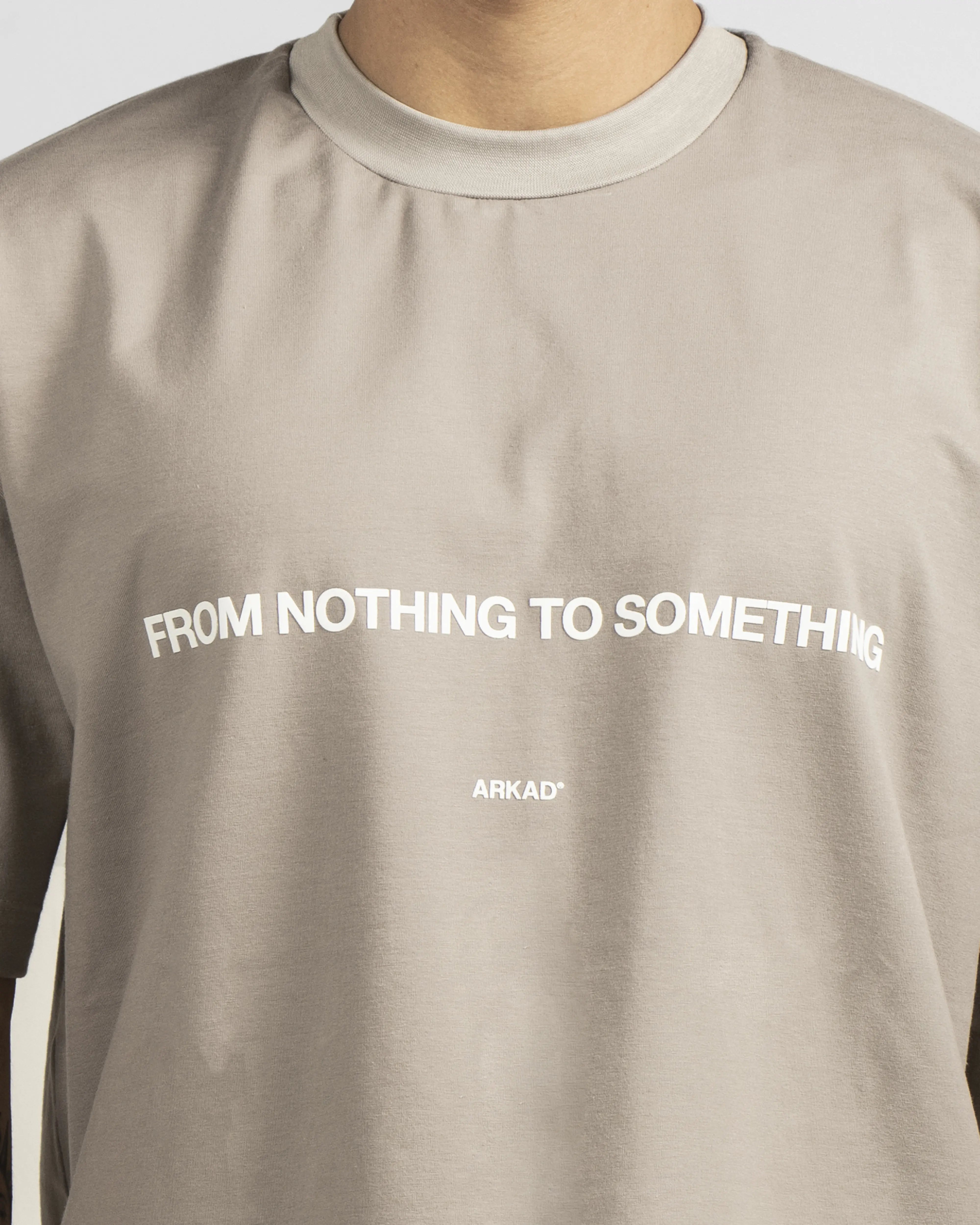 Tshirt From Nothing To Something - Caqui