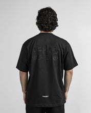 Tshirt Arkad Gang - Negra Bordado Negro