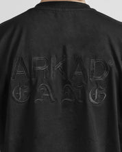 Tshirt Arkad Gang - Negra Bordado Negro