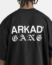 Tshirt Arkad Gang - Negra Bordado Blanco