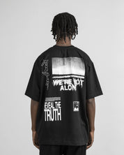 Tshirt We're Not Alone - Negra