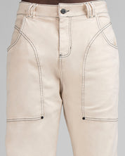 Denim Pant Beige Cortes